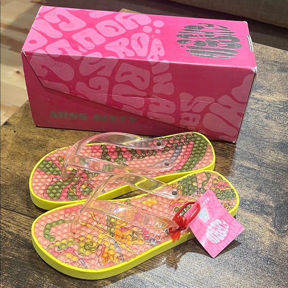Miss Sixty Other - NWT Miss Sixty Girls Flip‑Flops – Size 1